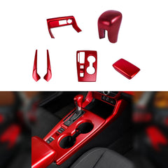 Glossy Red Gear Shift Knob/Console Side Decoration Trim For Honda Civic 2022-up