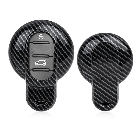 x xotic tech ABS Key Fob Cover Case Shell Holder Protector Compatible with MINI Cooper 3rd Gen F55 F56 F57 F54 Clubman, Gen2 F60 Countryman Smart Key