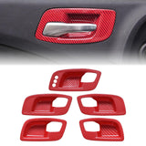 Carbon Look Door Handle Bowl Trim For Charger 2011-23 Chrysler 300 2015-2023