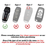 2X White TPU Full Protect Smart Key Fob Cover For Ford Fusion F-150 Raptor Edge