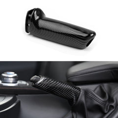 Xotic Tech Car Handbrake Grip Lever Brake Handle Cover, Carbon Fiber Pattern Compatible with BMW 3 Series GT F30 F34 E90