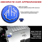 Screw-In Middle Finger Oil Tank Cap Engine Bay Dress Up Kit For Toyota Camry