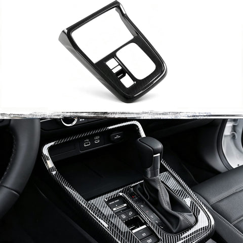 Wood/ Carbon Style Console Gear Shift Panel Trim Accessories For Honda CRV 23-up