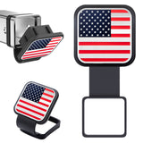 x xotic tech 2 Inch Universal American Flag Tow Hitch Covers, Trailer Hitch Cover Tube Plug Insert, Car Exterior Accessories, Receiver Tube Hitch Plug
