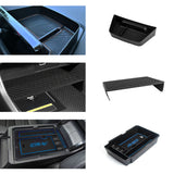 Black Center Console Dashboard Insert Container w/ Rubber Pad For Honda CRV 2023