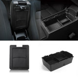 2x Center Armrest Box Hidden + Lower Storage Organizer For Honda Civic 2022-up