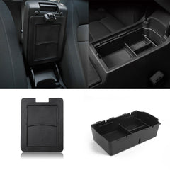 2x Center Armrest Box Hidden + Lower Storage Organizer For Honda Civic 2022-up