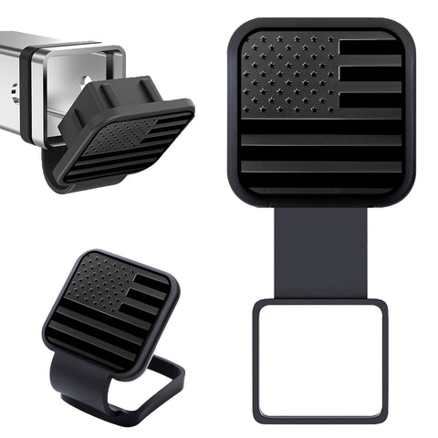 x xotic tech 2 Inch Universal American Flag Tow Hitch Covers, Trailer Hitch Cover Tube Plug Insert, Car Exterior Accessories, Receiver Tube Hitch Plug