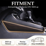 Wood/ Carbon Look Gear Shift Box Side Stripe Cover Accessories For Honda CRV 23+