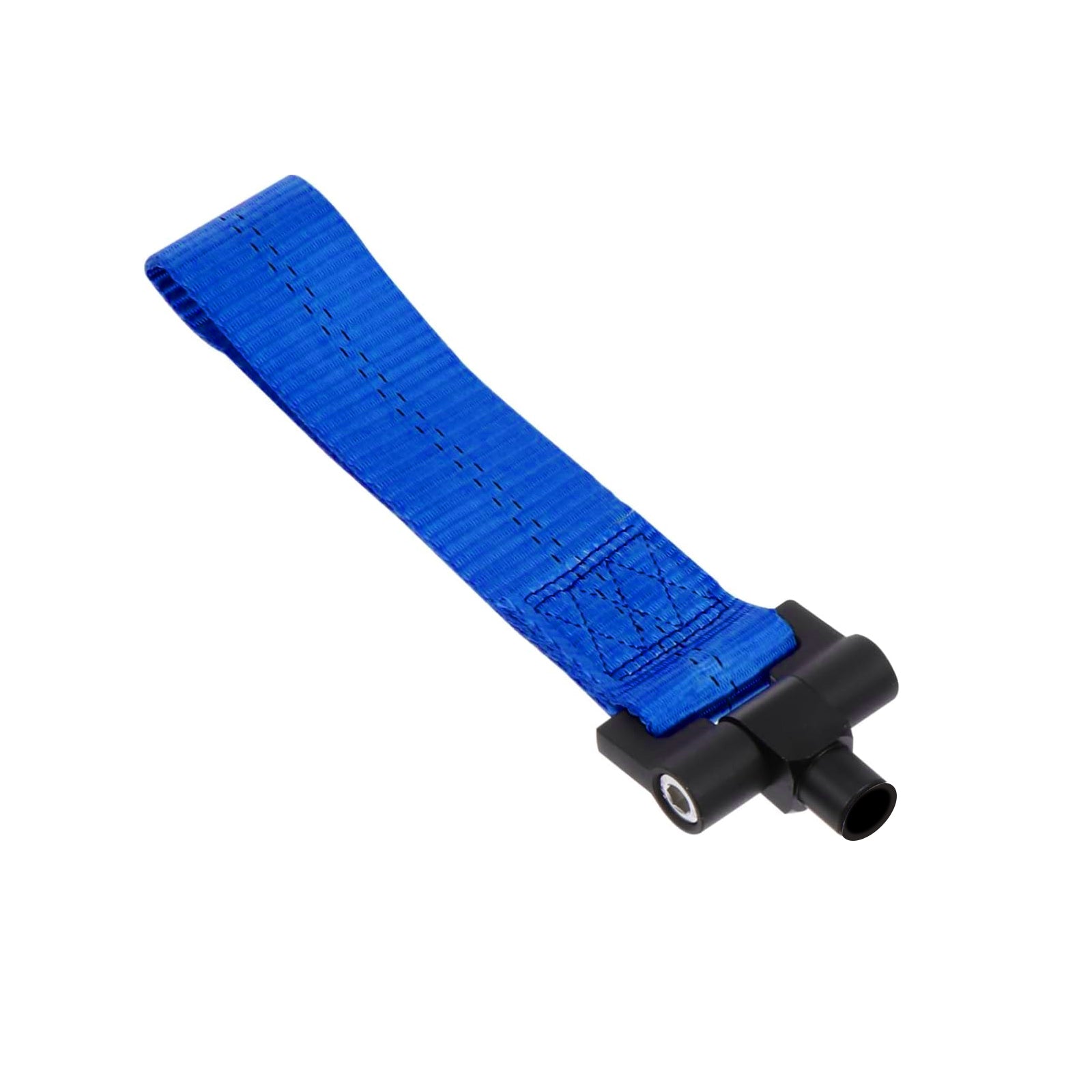 Blue / Black / Red JDM Style Tow Hole Adapter with Towing Strap