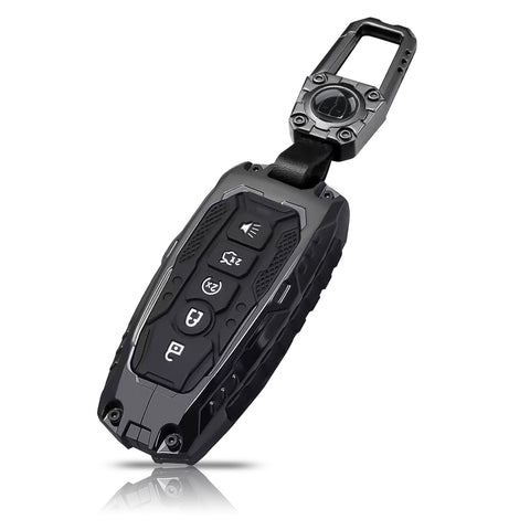 x xotic tech Heavy Key Fob Cover, Zinc Alloy Key Protective Case Keychain Compatible with Ford Explorer Fusion Escape Edge Expedition F150 F250 F350 F450 F550 Maverick Mustang Accessories 3/4/5 Buttons
