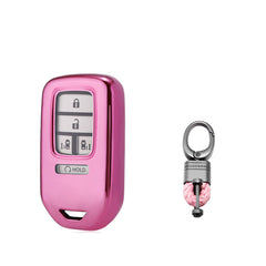 TPU Pink Shockproof Smart Key Fob Holder For Honda Honda CR-V CR-V FIT Civic