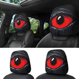 Auto Universal Fit Front Seat Halloween Scary Personalized Mask Head Rest Cover