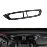 Carbon Fiber Texture Dash Center AC Vent Outlet Cover For Honda CR-V 2017-2022