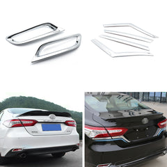 Chrome Rear Reflector Tail Light Eyelid Cover Trim For Camry L/LE/XLE 2018-2023