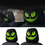 Auto Universal Fit Front Seat Halloween Scary Personalized Mask Head Rest Cover