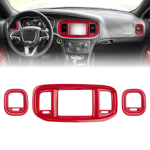 Dash Navigation Screen Air Vent Outlet Molding Cover For Dodge Charger 2015-23
