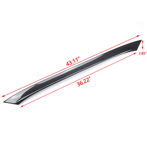 Carbon Fiber Style Rear Bumper+Trunk Lid Decor Trim For Honda Accord 4DR 18-22