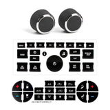 Rear Audio Knob Dash AC Radio Switch Button Sticker Kit For Chevy GMC Yukon