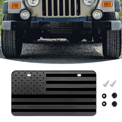 x xotic tech American Flag Front License Plate Custom Novelty Vintage Aluminum Metal 3D License Plate Tag Vanity Gift Patriotic Embossed License Plates Frame 6x12" Universal Car Decoration