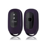 Purple Black Soft TPU Full Protect Remote Smart Key Fob Cover w/Keychain For Honda Accord Civic 2022