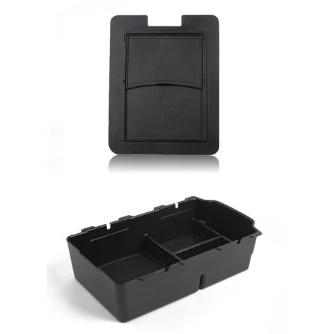 2x Center Armrest Box Hidden + Lower Storage Organizer For Honda Civic 2022-up