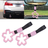 Pink Tsurikawa Handle Ring Sakura Shaped Japanese Car Warning Loop Decoration