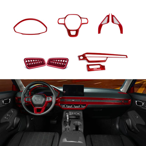 For Honda Civic 11th Gen Dashboard Instrument Pillar Speaker Frame Cover Trim