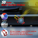 1pc x 3D Silver Chrome Devil Demon Sticker Decal Auto Car Emblem Decal Decoration