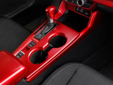 Glossy Red Gear Shift Knob/Console Side Decoration Trim For Honda Civic 2022-up