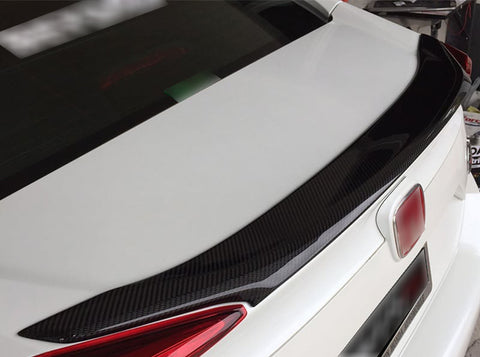 For Honda Civic 2016-2020 4DR JDM Style Carbon Fiber Rear Trunk Lip Wing Spoiler