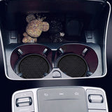 4PCS Honeycomb Car Cup Coaster Anti-Slip Rubber Console Drink Holder Pad 7cm