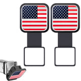 x xotic tech 2 Inch Universal American Flag Tow Hitch Covers, Trailer Hitch Cover Tube Plug Insert, Car Exterior Accessories, Receiver Tube Hitch Plug