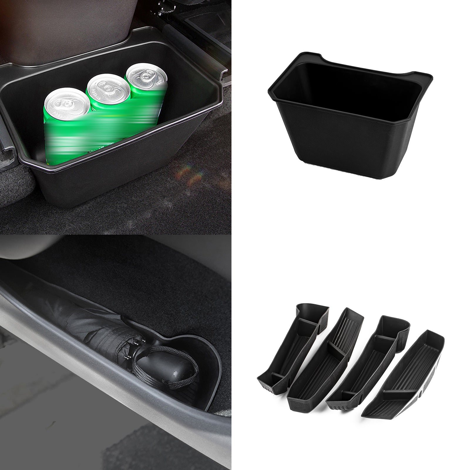 Rear Backseat Middle Door Armrest Handle Storage Box For Tesla Model Y