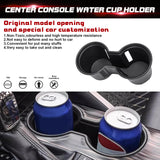 Black Center Console Dual Water Cup Holder Insert For Toyota Camry 2018-2024