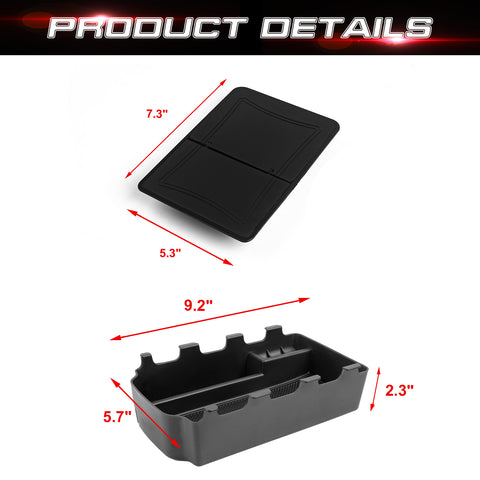 Console Armrest Box Hidden+Lower Storage Insert Holder For Honda Civic 2022-up