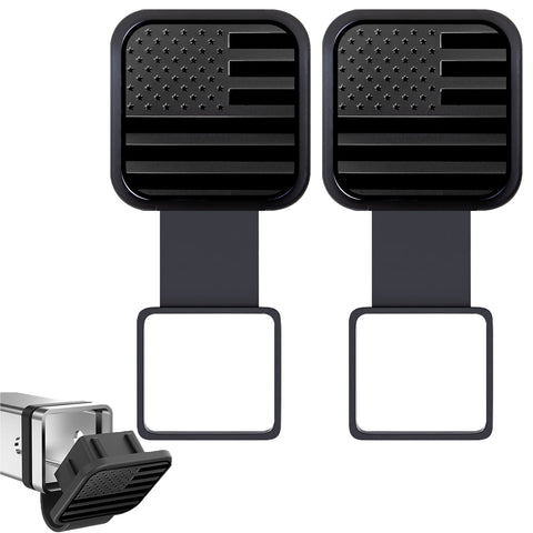 x xotic tech 2 Inch Universal American Flag Tow Hitch Covers, Trailer Hitch Cover Tube Plug Insert, Car Exterior Accessories, Receiver Tube Hitch Plug