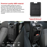 2x Center Armrest Box Hidden + Lower Storage Organizer For Honda Civic 2022-up
