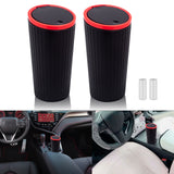 Car Cup Holder Trash Can with Lid Mini Dustbin Garbage Organizer Universal Fit