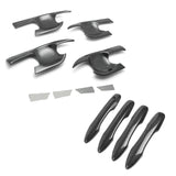 Carbon Fiber Style Door Handle Bowl Cover Decor Kit For Toyota Camry 2018-2026