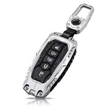 x xotic tech Heavy Key Fob Cover, Zinc Alloy Key Protective Case Keychain Compatible with Ford Explorer Fusion Escape Edge Expedition F150 F250 F350 F450 F550 Maverick Mustang Accessories 3/4/5 Buttons