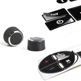 Rear Audio Knob Dash AC Radio Switch Button Sticker Kit For Chevy GMC Yukon