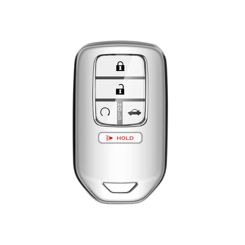 Glossy Red/ Blue/ Black/ Gold/ Silver Soft TPU Case Remote Smart Key Fob Cover Holder for Honda Accord Civic Pilot CRV HRV Odyssey