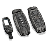 x xotic tech Mech Style Heavy Metal Key Fob Cover Compatible with Nissan Kicks Sentra Versa Rogue Pathfinder 2023 2024 2025, Zinc Alloy Key Case Protector Shell Keychain