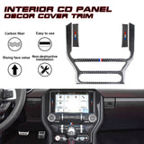 Carbon Fiber w/Tri Color Air Vent Screen Passenger Trim for Ford Mustang 15-2022