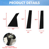 For Chevrolet Impala 2014-2020 6PCS Black Pillar Posts Door Trim Piano Cover Kit