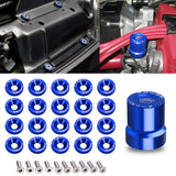 JDM VTEC Solenoid Valve Cover Cap Fender Bumper Engine Bay Washer Kit For Honda