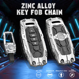 x xotic tech Mech Style Heavy Metal Key Fob Cover Compatible with Nissan Kicks Sentra Versa Rogue Pathfinder 2023 2024 2025, Zinc Alloy Key Case Protector Shell Keychain
