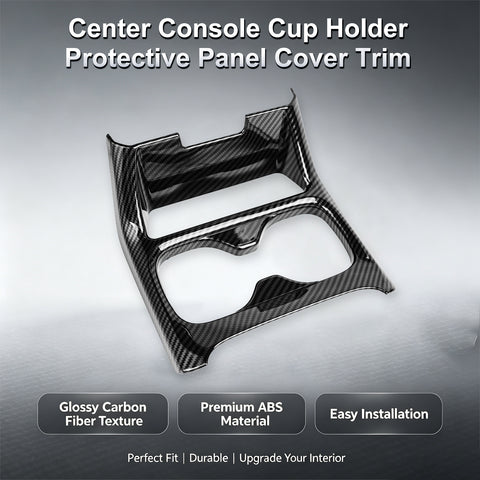 Wood/ Carbon Style Console Cup Holder Frame Trim Accessories For Honda CRV 23-up