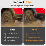 x xotic tech Mud Flaps Splash Guard Compatible with Toyota Tundra 2007-2021 Front & Rear Mudguards Fender Flare Dirt Slush Trap Protector Set Pickup Truck Accessories(4PCS)